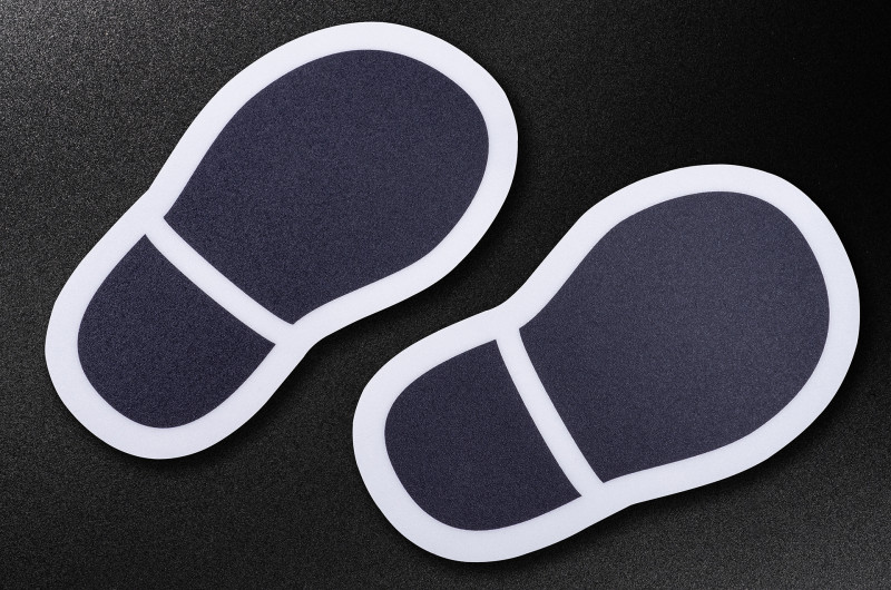 shoeprintsfloorsticker