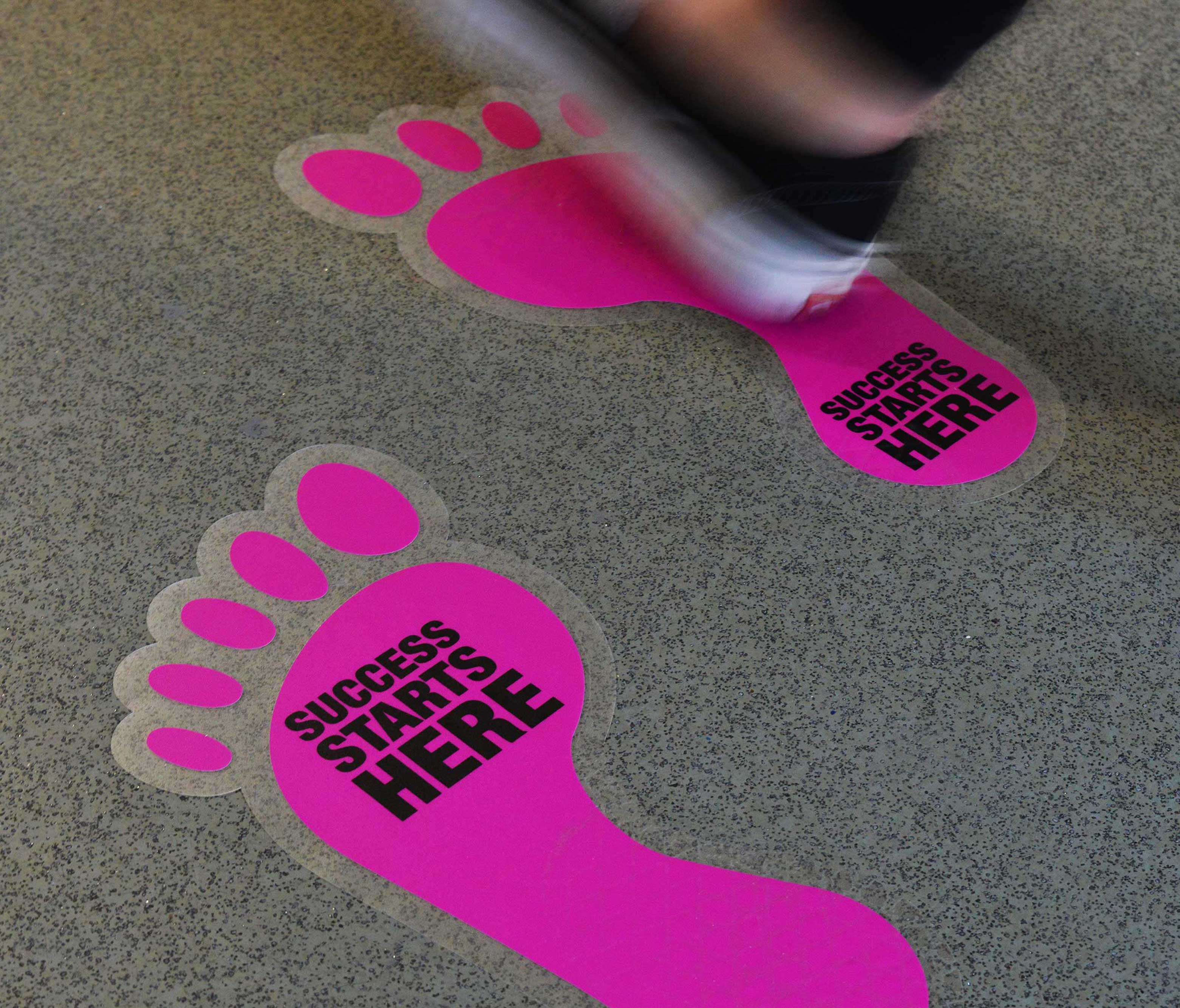 Footprint Floor Stickers